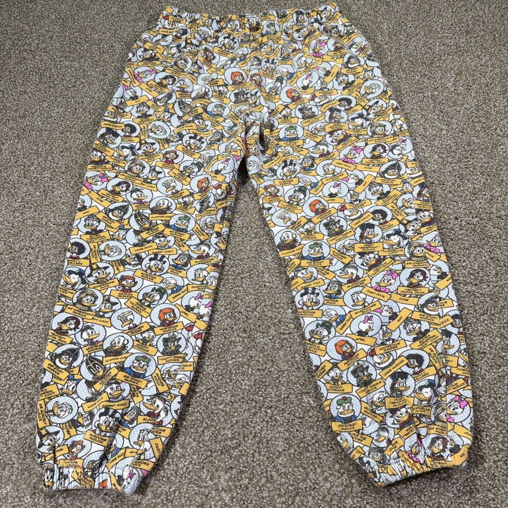 Daffy Duck Disney All Over Print Sweatpants Womens Size Large Excellent Retro